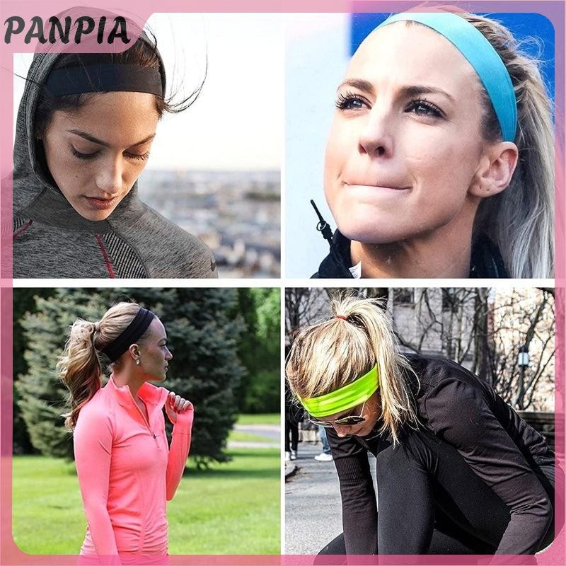 PANPIA-Sport Yoga Headbands, Băng đô Cotton co giãn mềm mại thời trang Băng đô co giãn Yoga