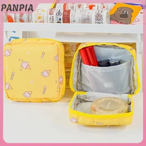 PANPIA-Nữ Băng Vệ Sinh Túi Bảo Quản Di Động Cotton Miếng Lót Túi Đựng Mỹ Phẩm Bé Gái Du Lịch Túi Trang Điểm Tampon Người Tổ Chức