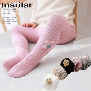 1-8Y Quần tất có bàn hoa cúc hàng QC cho bé gái