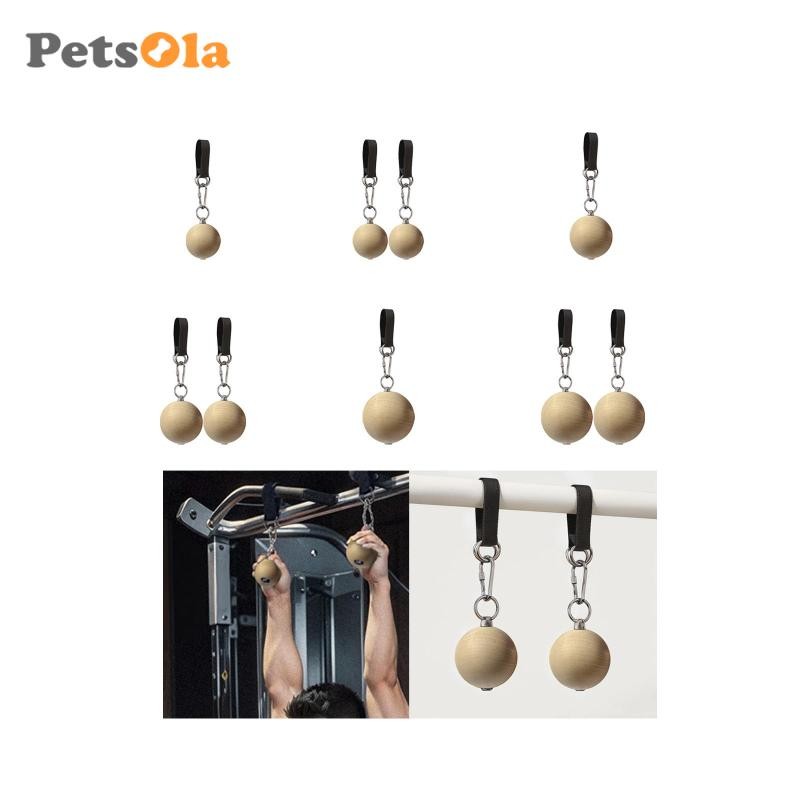 Bóng giữ tay cầm leo núi có dây đeo gỗ, phù hợp cho tập luyện xà đơn và kettlebell