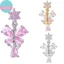 Sund Thời Trang Lấp Lánh Zircon Bụng Nút Nhẫn Trái Tim Rốn Xuyên Nhẫn Nữ Cơ Thể Phụ Kiện Trang Sức VN