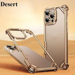 [JLK] Ốp Điện Thoại Không Khung Kim Loại Cho iPhone 17 Air / 17 16 15 Pro / Pro Max Ốp Điện Thoại Siêu Mỏng Đệm Không Khí Ốp Lưng Chống Sốc