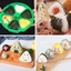 SRG Mới Nhất 6 Ngăn Máy Làm Cơm Báo Chí Chống Dính DIY Nhựa Hình Tam Giác Khuôn Gạo Dụng Cụ Nhà Bếp Hộp Cơm Trưa VT