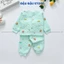 Bộ Xốp Dài Tay Trần Bông Thu Đông cho bé sơ sinh cổ tàu cúc giữa mềm mại cho bé 3-13kg Đậu Đậu Store BOXOP01