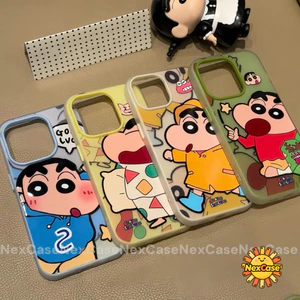 Cho IPhone 17 16 6S 15 14 11 13 6 12 7Plus Pro Max XS XR X Max 15 7 8 16 Plus Ốp Lưng Phim Hoạt Hình Crayon Shinchan