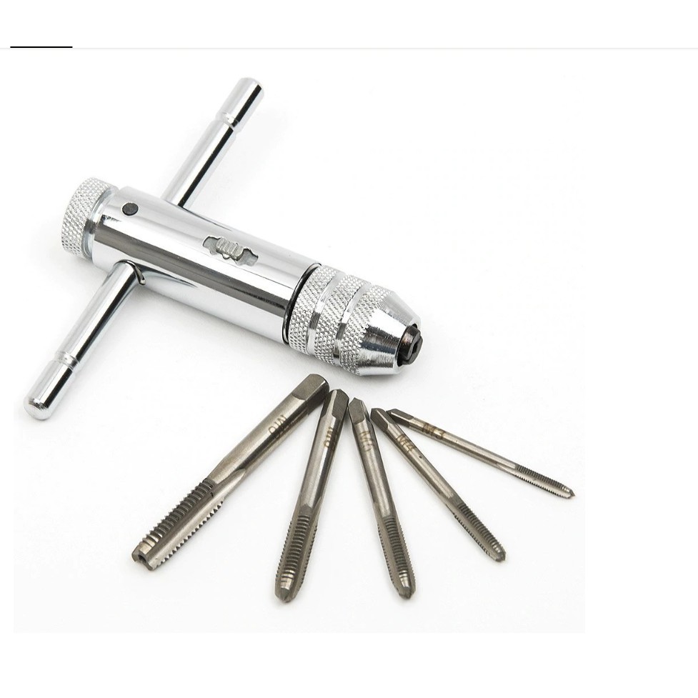 Tay Quay TaRo tự động dài 100mm m3-m8 kèm 5 mũi ta rô - mũi taro/tay taro/taro