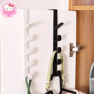 Moonlights Năm Đoạn Móc Cửa Áo Túi Khăn Tóc Liền Mạch Giá Đỡ Nhà Phòng Ngủ Tổ Chức Bảo Quản Nhựa Màu Nguyên Chất Giá EN