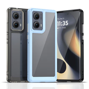 Dành Cho Motorola Edge 2024 2023 Vỏ Silicon Trong Suốt Ốp Lưng TPU Chống Sốc