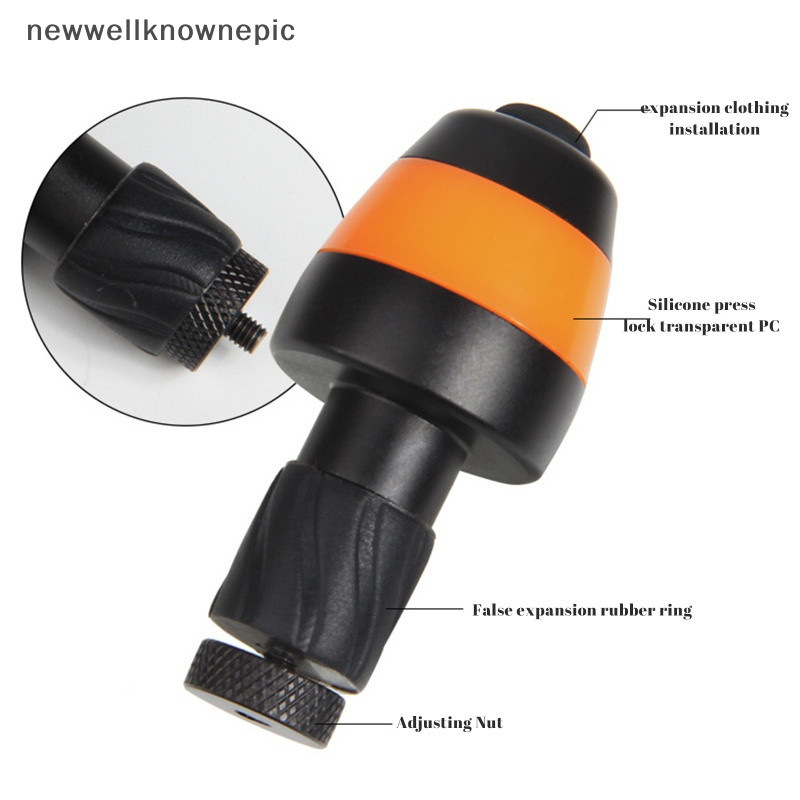 Newwellknownepic Tay Lái Thanh Ánh Sáng Cuối Cảnh Báo An Toàn Đèn Xe Đạp Chạy Bằng Đèn LED Đi Xe Đạp Thanh Cuối Phích Cắm Đèn Báo VN