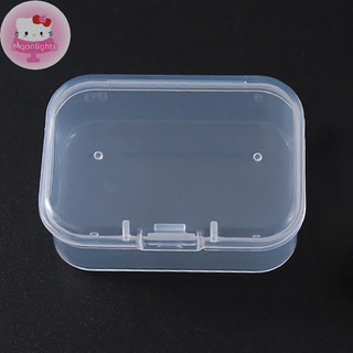 Moonlights 2 Chiếc Trong Suốt Hộp Bảo Quản Vuông Vật Dụng Nhỏ Hộp Đóng Gói Trang Sức Hạt Hộp Đựng Đồ Lặt Lặt Lặt Lặt Sắp Xếp Dụng Cụ Câu Cá EN