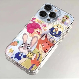 Ốp điện thoại Zootopia cho iPhone 11, / 16 12 / 13 / 14 / 15pro Max, Thời trang, cá tính sáng tạo thú vị. Vỏ trong suốt, chống thấm nước, chống sốc, vỏ bảo vệ