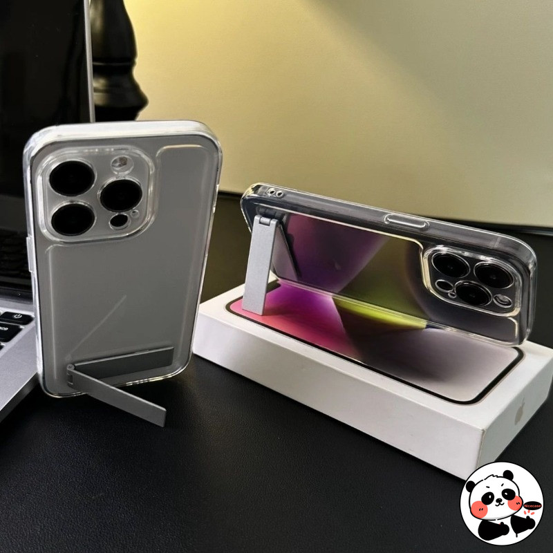 Vỏ Đế Kim Loại Cho iPhone 15 14 Plus 13 12 Mini 11 Pro Max XR XS Max X 8 7 6 6s Plus SE 2022 2020 15ProMax Ốp Lưng Trong Suốt TPU Mềm Dễ Thương Vỏ Điện Thoại Không Gian Trong Suốt