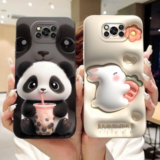 Xiaomi Poco X3 Pro / Poco X3 NFC / Poco X3 Vỏ điện thoại hoạt hình gấu trúc dễ thương PocoX3 X 3Pro Vỏ silicon mềm bảo vệ ống kính