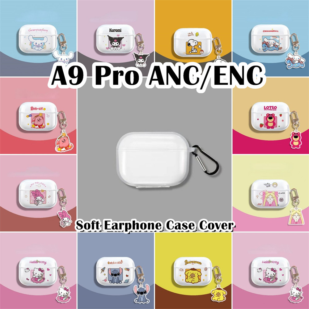 [Ngôi sao tương lai] Dành cho vỏ A9 Pro ANC / ENC Vỏ tai nghe Vỏ silicon mềm trong suốt hoạt hình