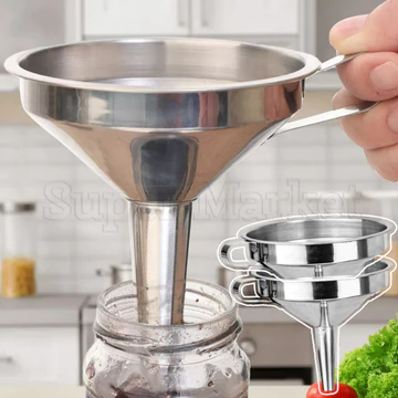 [Đặc sắc] Phễu lưới lọc bằng thép không gỉ - Dụng cụ lọc rượu trà - Dụng cụ làm đầy mật ong sốt trái cây - Phễu chuyển chất lỏng - Chống rò rỉ, Chống tràn - dành cho phòng thí nghiệm quán cà phê nhà b