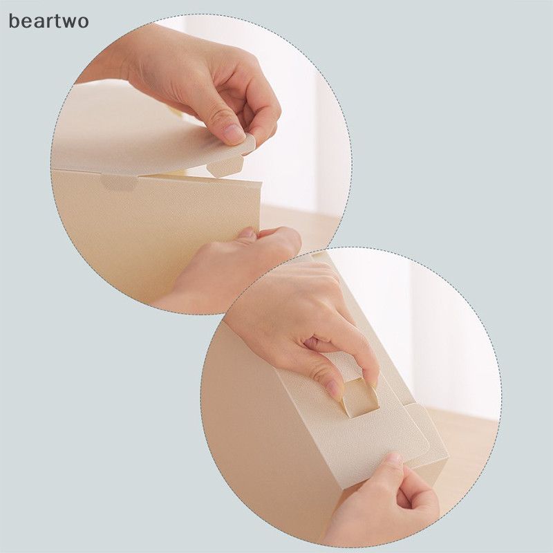 < Beartwo > Hộp lưu trữ tệp tài liệu văn phòng Máy tính để bàn gấp Lưu trữ Đồ dùng văn phòng Đẹp