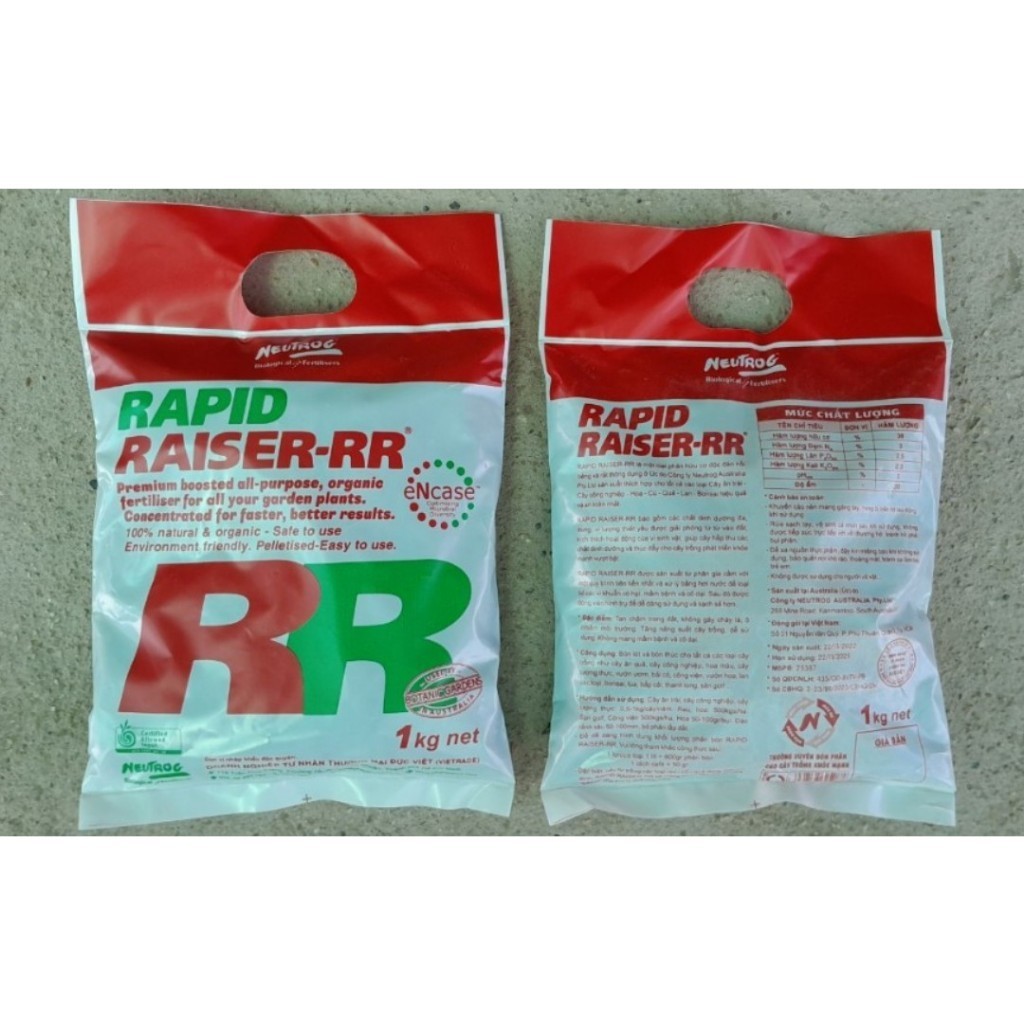 Phân bón hữu cơ Úc Rapid Raiser dạng viên nén tan chậm, phân đạm cá đậm ...