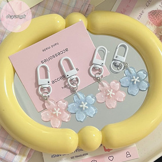Deyangk Sweet Jelly Color Sakura Móc Khóa Mặt Dây Chuyền Sáng Tạo Đáng Yêu Hoa Móc Khóa Dễ Thương Ba Lô Thời Trang Treo Đồ Trang Trí Cặp Đôi Quà Tặng VN