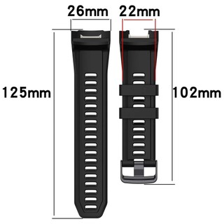 No Gaps Dây đeo silicon 26mm cho Garmin Instinct 2X Solar - Phụ kiện thay thế dây đeo đồng hồ phiên bản chiến thuật