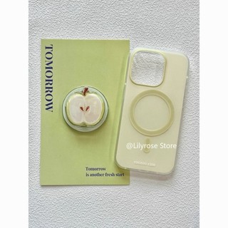 Ốp điện thoại mờ Phoone cho iPhone 15 14 13 12 Pro Max có giá đỡ hút từ tính Vỏ điện thoại di động iPhone Người nổi tiếng Apple xanh dễ thương