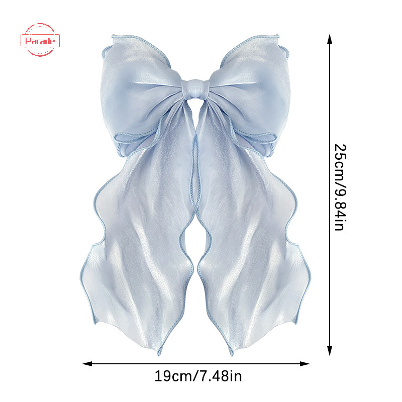 Lưới diễu hành Barrette Nơ Ruy Băng Kẹp Tóc Ngọt Ngào Nhẹ Nhàng Nữ Tính Mặt Sau Của Siêu Cổ Tích Kẹp Tóc Thời Trang Cao Cấp Mũ Phụ Kiện VN