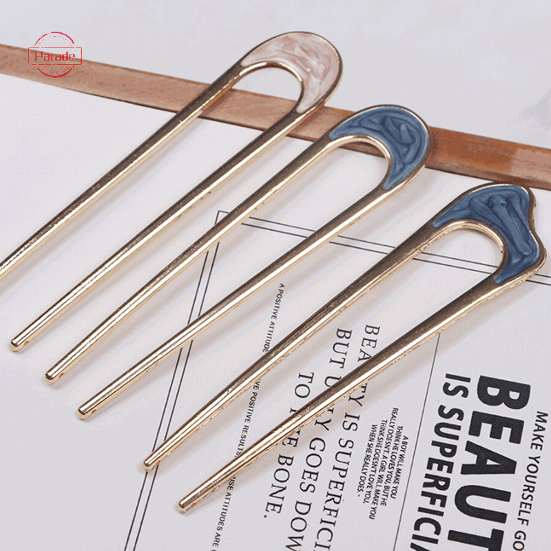 Diễu Hành Kim Loại Hình Chữ U Tóc Nữ Thanh Lịch Men Kẹp Tóc Nữ Mũ Mới VN