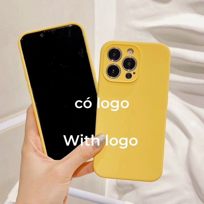 Ốp Silicon Màu Vàng Cho iPhone 17 / 16 / 15 / 14 / 13 / 12 / 11 / Pro max / Plus Chống Rơi Bảo Vệ
