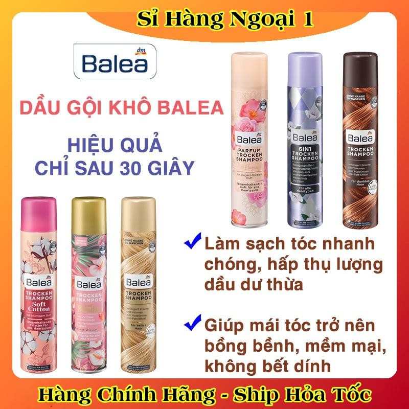 Dầu gội khô Balea giúp tóc mềm mượt hiệu quả của Đức- Date mới Đủ Bill