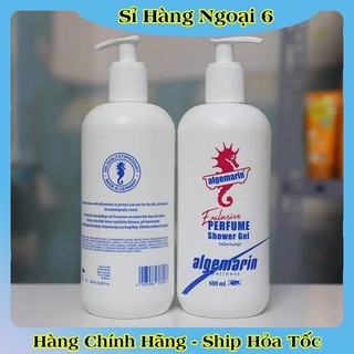 Sữa tắm cá ngựa hương nước hoa ALGEMARIN Exclusive Perfume Shower Gel chai nhọn/vuông 300/600ml của Đức