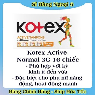 [CÓ CHE TÊN] Băng Vệ Sinh TAMPON Kotex các size - Hàng Châu Âu
