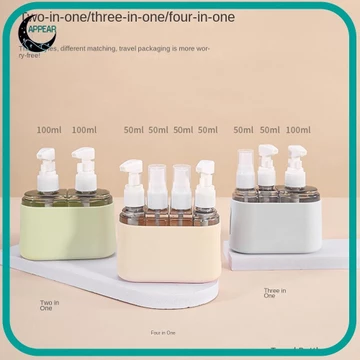 Bộ chai du lịch APPEAR, Bộ chai có thể đổ lại Chai dưỡng da có thể đổ lại, Hộp đựng mỹ phẩm Đóng gói Điểm dưỡng da Du lịch Thiết yếu Bóp Hộp đựng du lịch Đồ vệ sinh