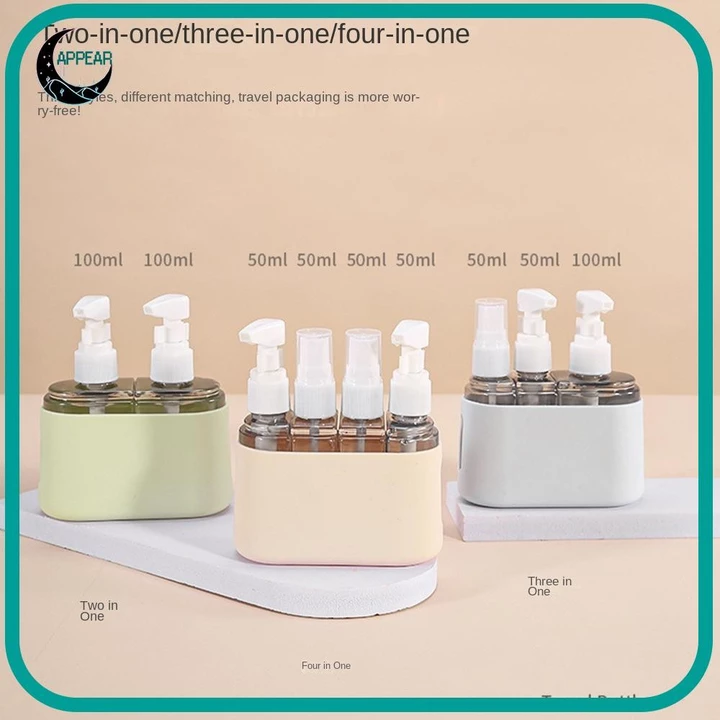 Bộ chai du lịch APPEAR, Bộ chai có thể đổ lại Chai dưỡng da có thể đổ lại, Hộp đựng mỹ phẩm Đóng gói Điểm dưỡng da Du lịch Thiết yếu Bóp Hộp đựng du lịch Đồ vệ sinh