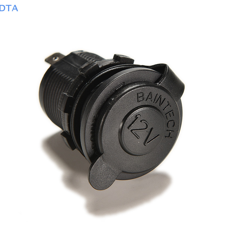 Dta Ổ cắm xe hơi 12V chống nước Bộ sạc USB Bộ chuyển đổi nguồn Ổ cắm PO