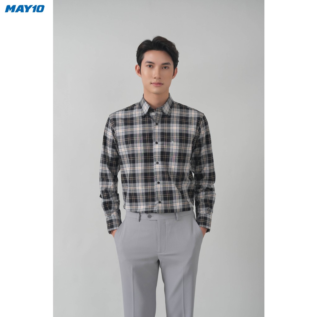 Mô tả Sơ mi nam dài tay May10 form Regular mã 010122478 - 3
