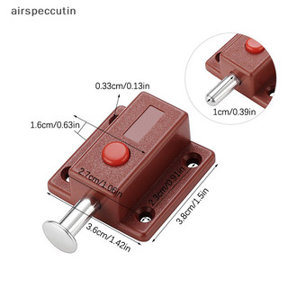 Airpeccutin 2 Chiếc Bu Lông Cửa Chốt Khóa Cho Cửa Sổ Tủ Tủ Tủ Trượt Tủ Khóa EN