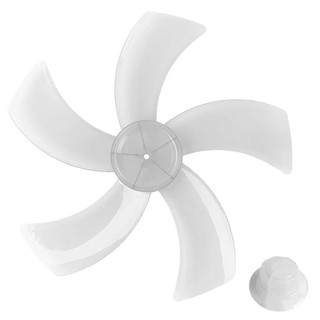 YSANH 1 Chiếc Lá Quạt, 5 Lưỡi Dao Quạt Nhựa 12 Inch, Hộ Gia Đình Bền Đẹp Tướng Có Nắp Đai Ốc Bàn Quạt Phụ Kiện Cho Bệ Đứng