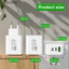 Bigdealshot 65W USB Type-C PD Sạc Điện Thoại Dành Cho Huawei Đa Năng Máy Tính Bảng Pad Du Lịch Điện Sạc Đa Cổng