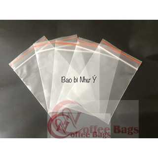 100gr túi zip chỉ đỏ nhiều size(Hàng có sẵn)