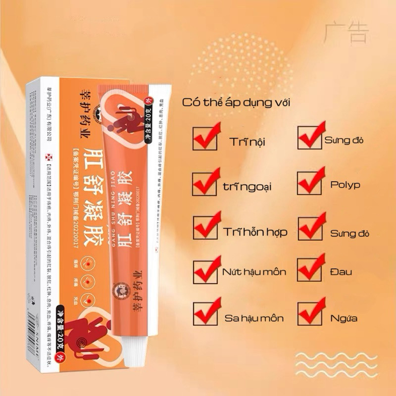 Kem Hỗ Trợ Bệnh Trĩ Chính Hãng, Giảm Sưng Đau Vùng Hậu Môn, Tiêu Sưng, Cầm Máu Và Làm Co Búi Trĩ, Dùng Cho Cả Nam Và