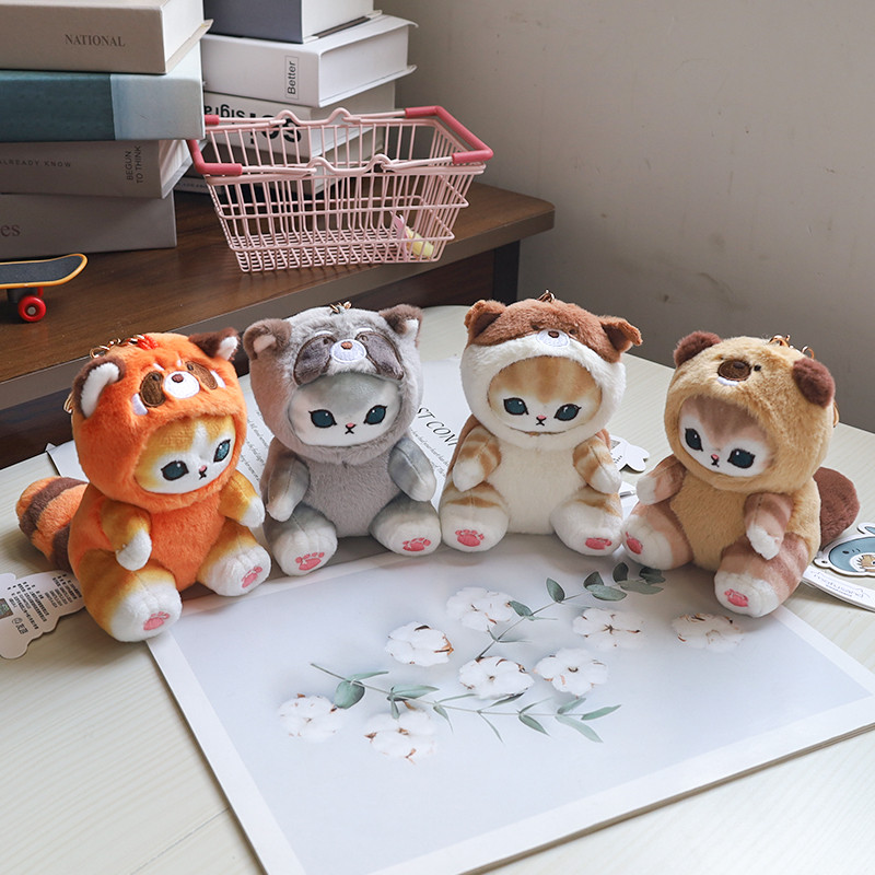 Mofusand Mèo Búp Bê Dễ Thương Kawaii Móc Khóa Mặt Dây Chuyền Mô Hình Bộ Sưu Tập Để Bàn Trang Trí Đồ Chơi Bé Gái Búp Bê Sinh Nhật