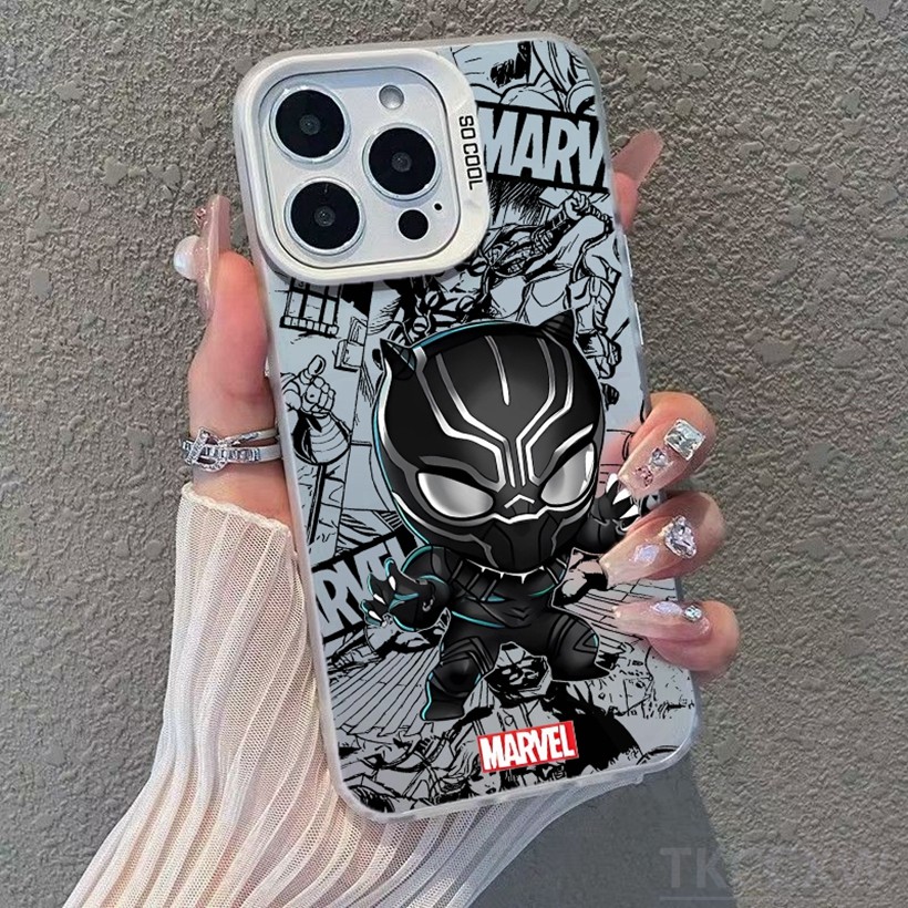 Ốp điện thoại họa tiết Deadpool mát mẻ cho Redmi K70 K60 K50 K40 K30 Pro Ultra Gaming K70E13C 12C 10C 9C 12 10 A1 A2 Vỏ bảo vệ màu bạc mờ