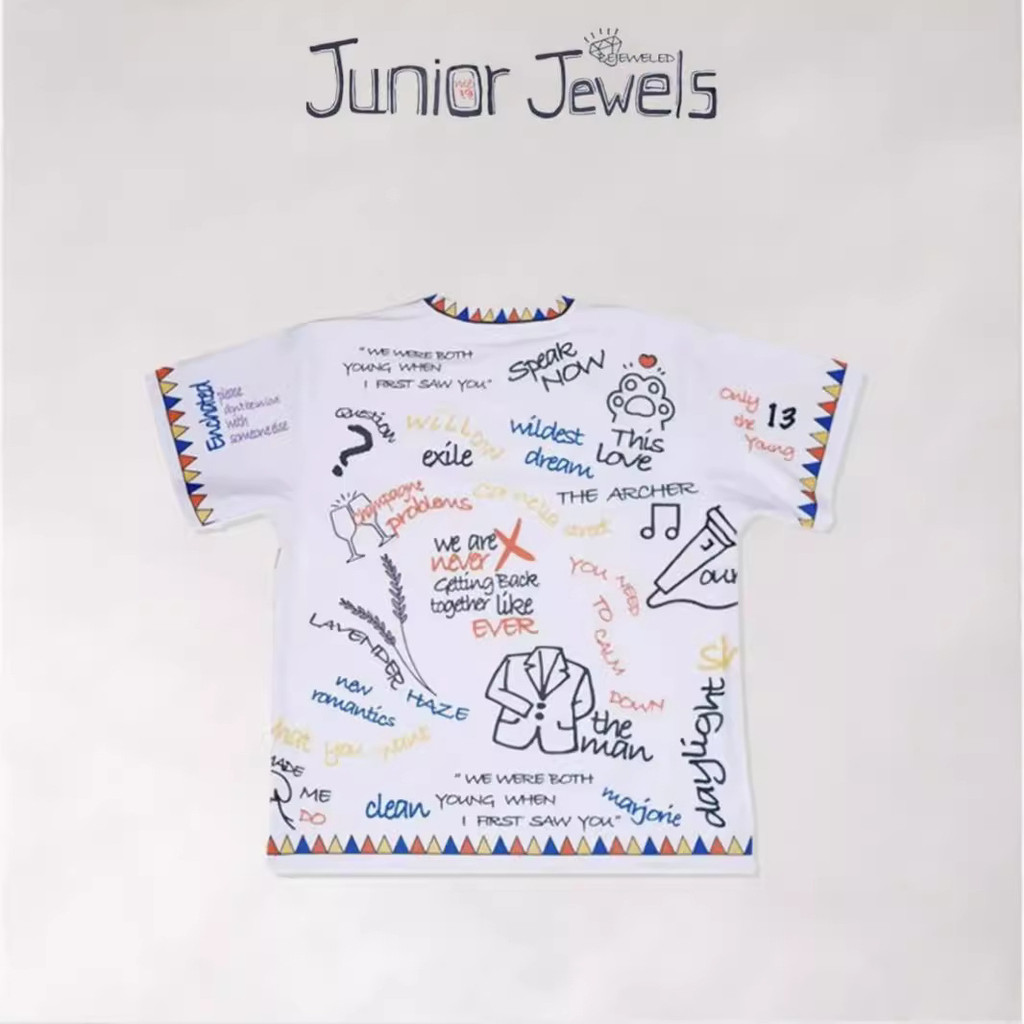 Gn Taylor Swift Junior Jewels Áo thun You Belong With Me Cosplay vải 3D mùa hè Áo thun ngắn tay Anime NG
