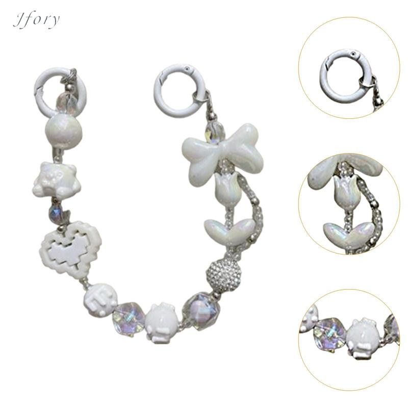 Jfory Đính Hạt Móc Khóa Quyến Rũ Hạt Túi Trang Trí Trang Trí Treo Trang Trí Đảng Vòng Tay Móc Khóa Móc Khóa Quà Tặng Sinh Nhật