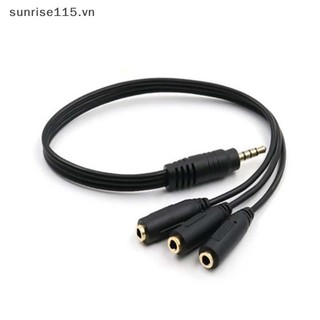 Srvn Aux Đa Tai Nghe Tai Nghe Bộ Chia Âm Thanh Jack 3.5 Mm HUB Cáp Chia.