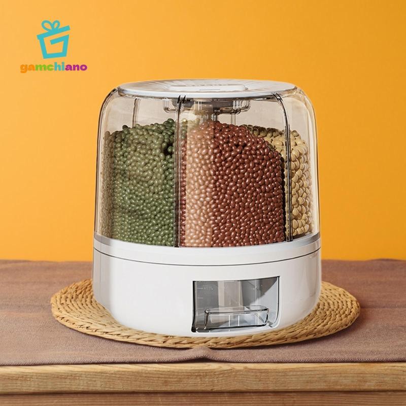 Hộp đựng thực phẩm, Hộp đựng thực phẩm, 6 ngăn, Xô đựng gạo, Cơm
