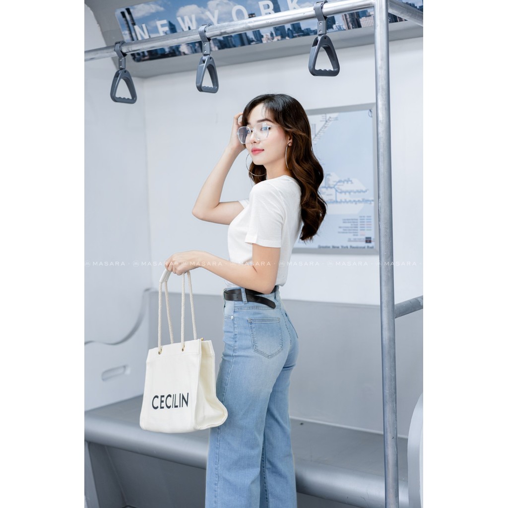 ÁO THUN CỔ TRÒN TRẮNG GẠO FORM VỪA PHONG CÁCH BASIC