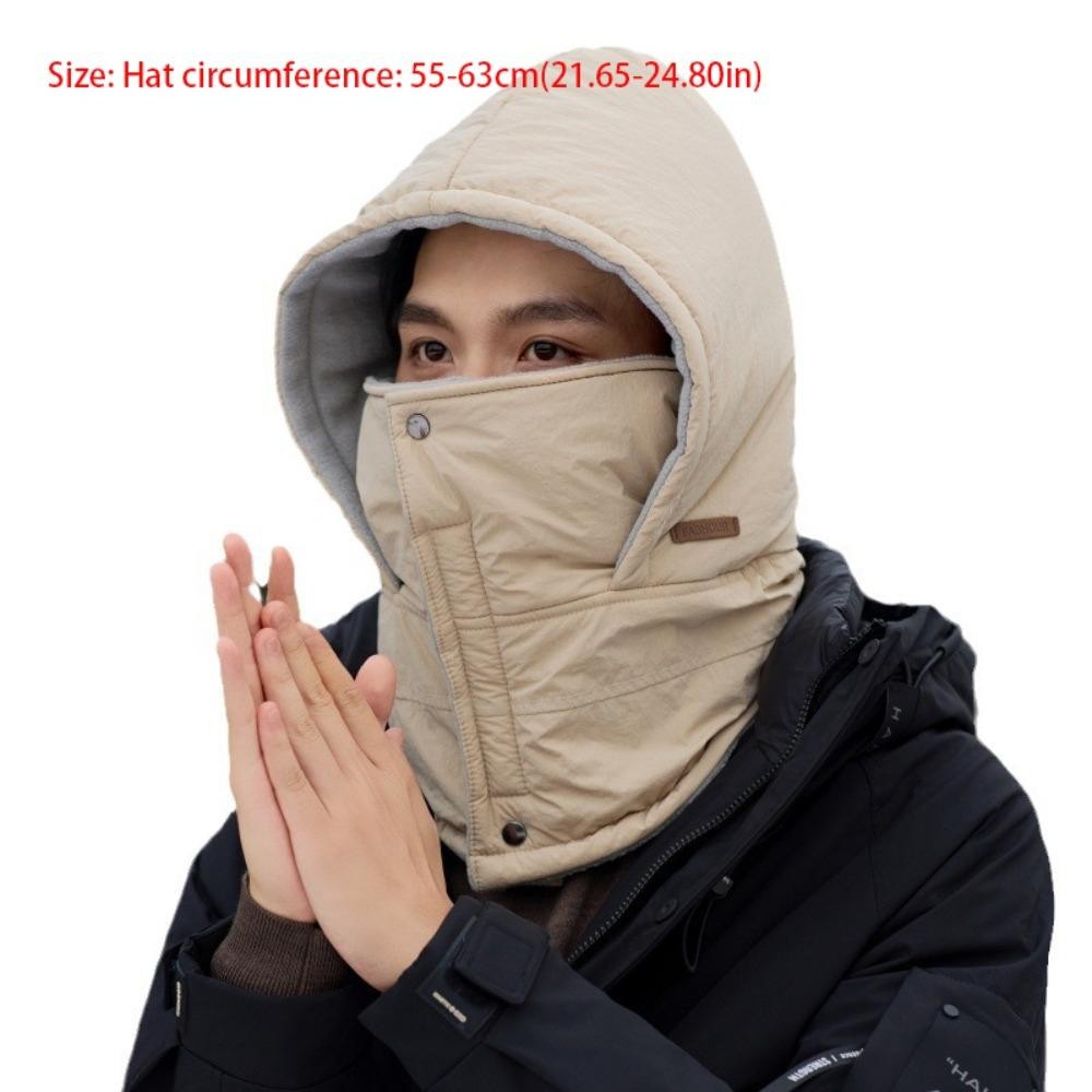 Mũ ấm CPINCP, Mũ len 4 trong 1 ấm áp, Máy sưởi cổ Cotton xuống Unisex