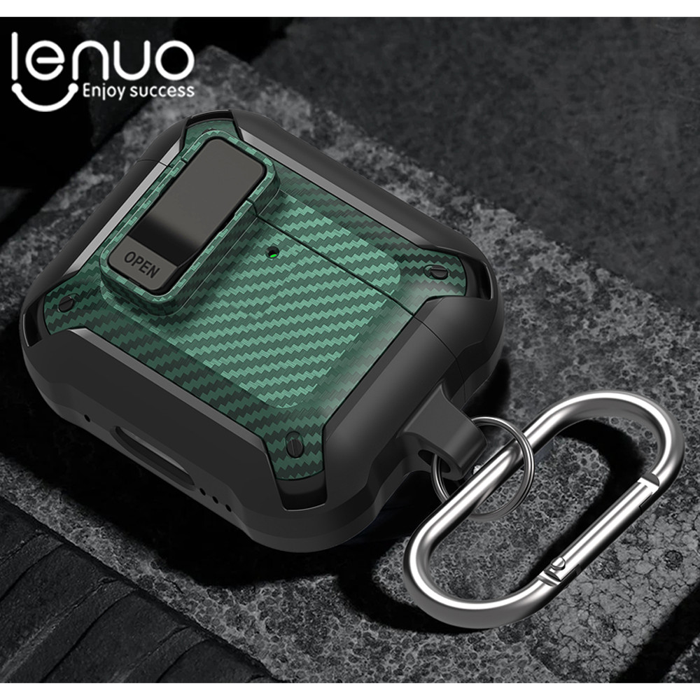 hộp vỏ đựng tai nghe Hộp đựng tai nghe Snap-on sang trọng Lenuo cho AirPods 4 anc Pro 2