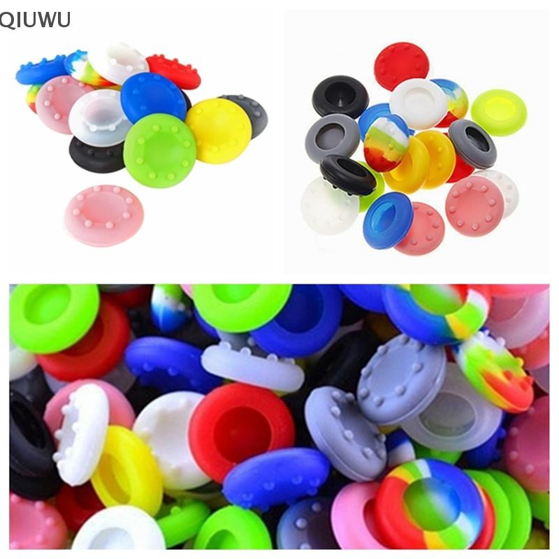 Qiuwu 10 chiếc Silicone Joy Thumb Stick Grips Cap Case cho PS3 PS4 Xbox One / 360.