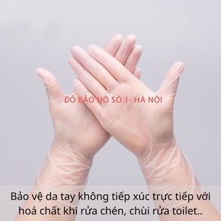 Hộp 100 găng tay bếp siêu dai Victoria Bay, chất liệu TPE không mùi, chống nhăn.
